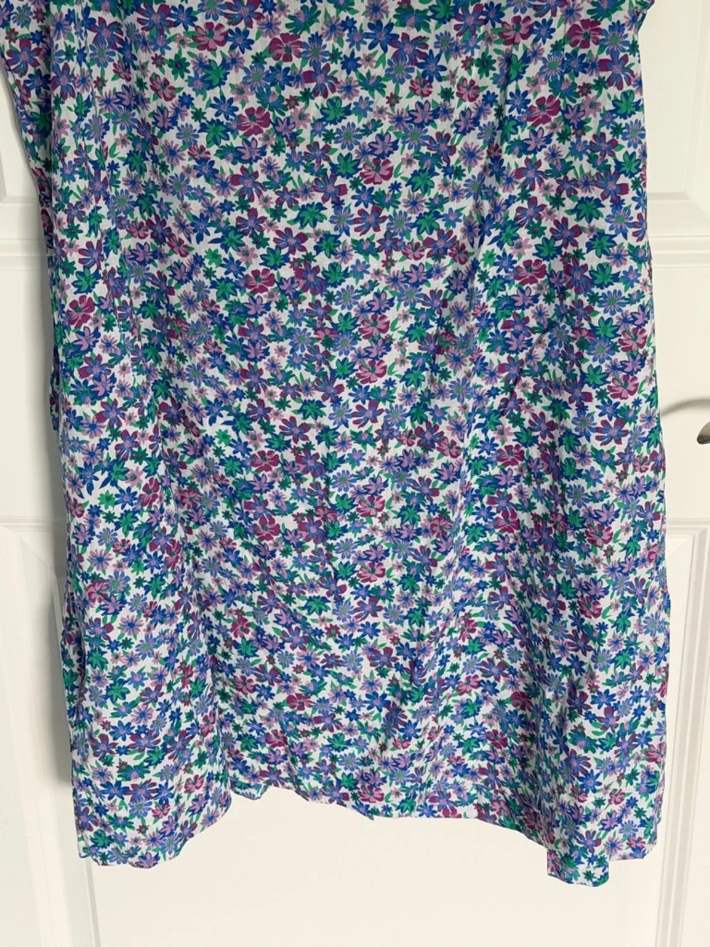 NEW J. Crew White Floral Tie-Front Beach Mini coverup Dress Small 54972